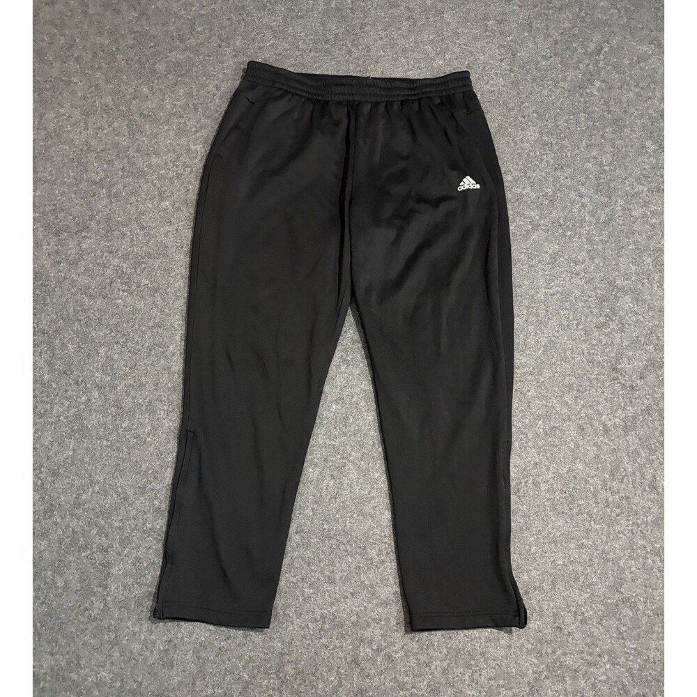 Adidas Sweatpants Mens XL Team Issue Fleece Athleisure Sportswear Ankle Zip